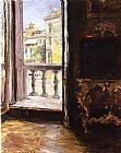 William Merritt Chase Venetian Balcony painting